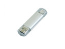 USB-флешка на 64 ГБ.c дополнительным разъемом Micro USB, серебро