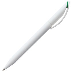 Ручка шариковая Prodir DS3 TMM-X, белая с зеленым