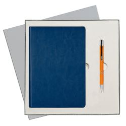 Подарочный набор Portobello/River Side синий (Ежедневник недат А5, Ручка) беж. ложемент