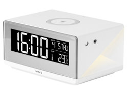 Часы с беспроводным зарядным устройством Rombica Timebox 2, белый