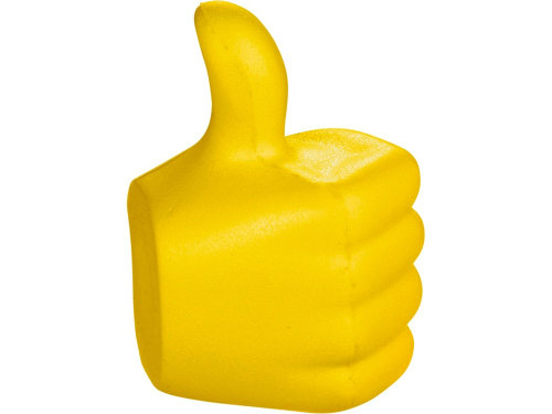 Антистресс в форме поднятого большого пальца, желтый