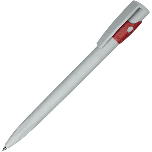 Ручка шариковая из экопластика KIKI ECOLINE (серый, красный)