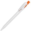 Ручка шариковая TWIN WHITE (белый, оранжевый)