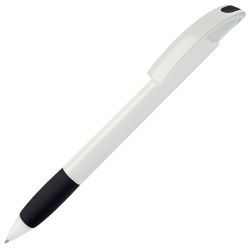 Ручка шариковая с грипом NOVE (белый, черный)