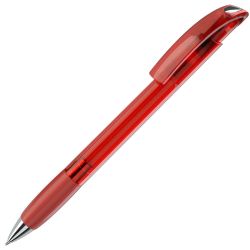 Ручка шариковая с грипом NOVE LX (красный, серебристый)