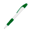 Ручка шариковая с грипом N4 (белый, зеленый)