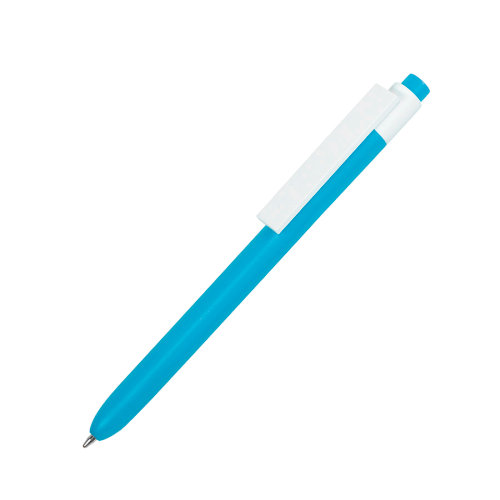 Ручка шариковая RETRO, пластик (голубой, белый)