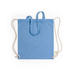 Сумка-рюкзак FENIN из переработанного хлопка (синий)
