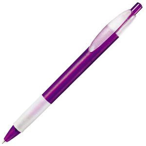 Ручка шариковая с грипом X-1 FROST GRIP (фиолетовый, белый)